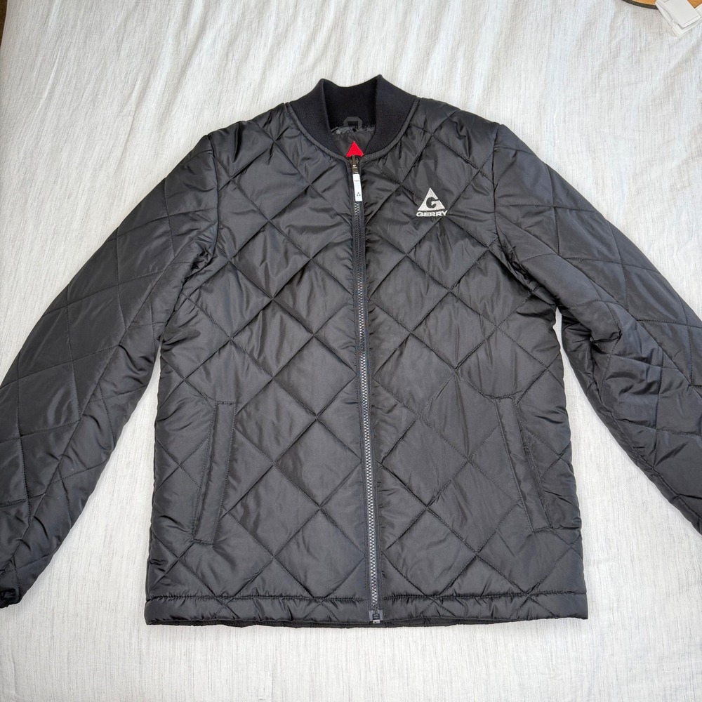 Gerry Kids Size L 14/16 Black Quilted Puffer Bomber Jacket 1234275